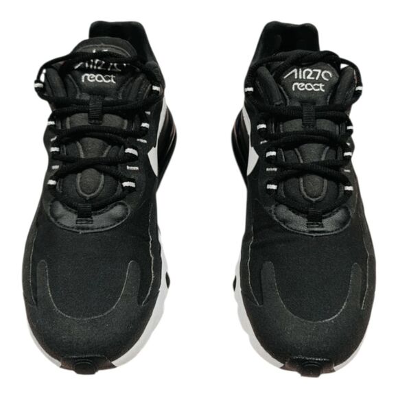 NIKE Air Max 270 React 'White Black' Running Shoes Size 7.5 - Picture 4 of 9